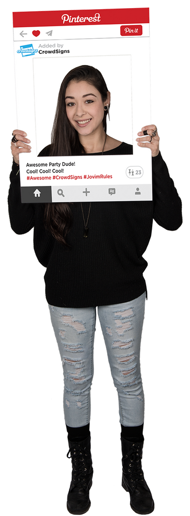 Etsy Pinterest Custom Photo Prop  , CrowdSigns - 1