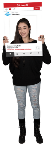 Etsy Pinterest Custom Photo Prop  , CrowdSigns - 1