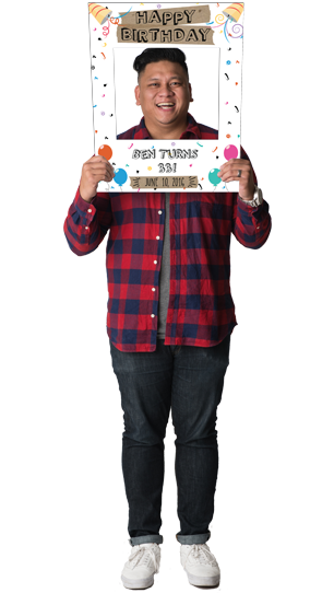 Birthday Custom Photo Prop  , CrowdSigns - 1