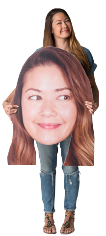 Etsy Big Face Custom Photo Prop  , CrowdSigns