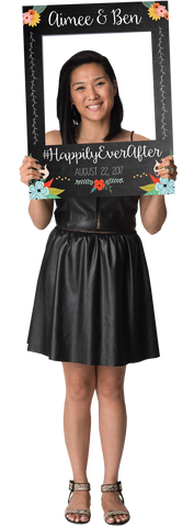 Chalkboard (Floral) Custom Photo Prop Small / FAST , CrowdSigns - 1