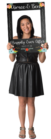 Etsy Chalkboard (Floral) Custom Photo Prop  , CrowdSigns