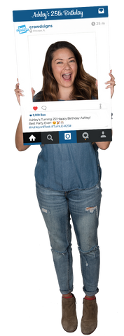Instagram (Throwback) Custom Photo Prop  , CrowdSigns - 1