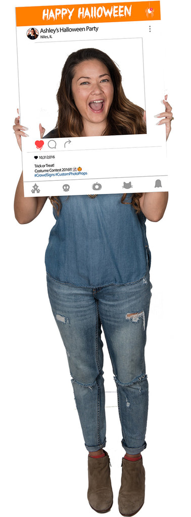 Etsy Halloween Custom Photo Prop  , CrowdSigns