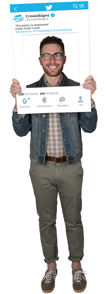 Etsy Twitter Custom Photo Prop  , CrowdSigns - 1