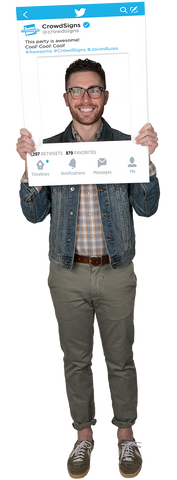 Twitter Custom Photo Prop Medium / FASTER , CrowdSigns - 1