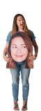 Big Face Custom Photo Prop Small / FAST , CrowdSigns - 2