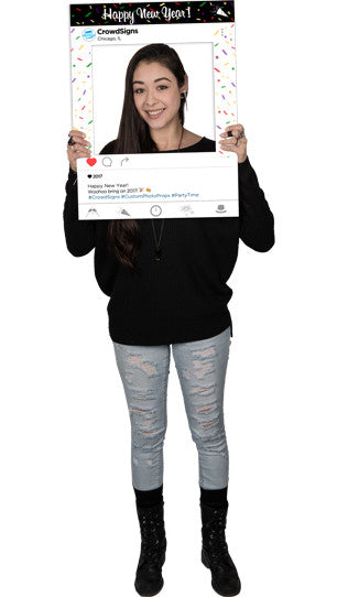Instagram (New Years) Custom Photo Prop  , CrowdSigns - 1
