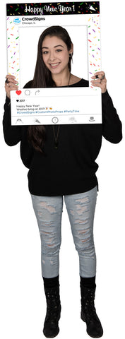 Etsy Instagram (New Years) Custom Photo Prop  , CrowdSigns