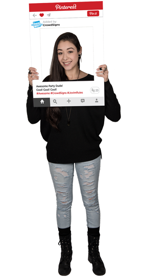Pinterest Custom Photo Prop  , CrowdSigns - 1