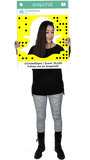 SnapChat (Ghost) Custom Photo Prop Medium / FAST , CrowdSigns - 3