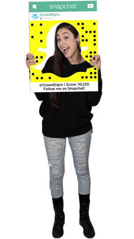Etsy SnapChat (Ghost) Custom Photo Prop  , CrowdSigns