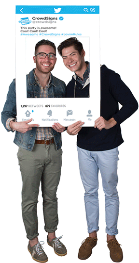 Twitter Custom Photo Prop Medium / FASTER , CrowdSigns - 1