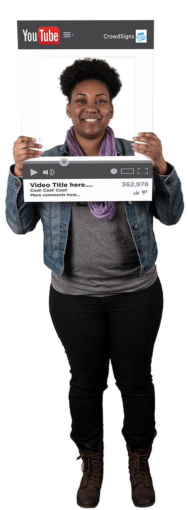 Etsy YouTube Custom Photo Prop  , CrowdSigns - 1