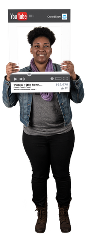 Etsy YouTube Custom Photo Prop  , CrowdSigns - 1